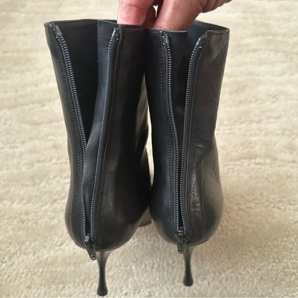 Hollywould Ellie Leather Ankle & Knee High Chain Leather Boots Black EU 39 NIB - Picture 9 of 16